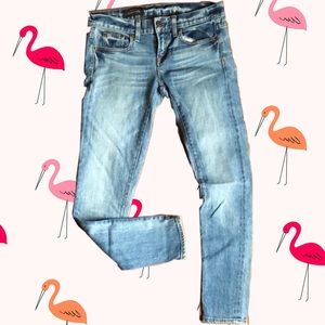 J crew toothpick skinny jeans size 25 medium wash